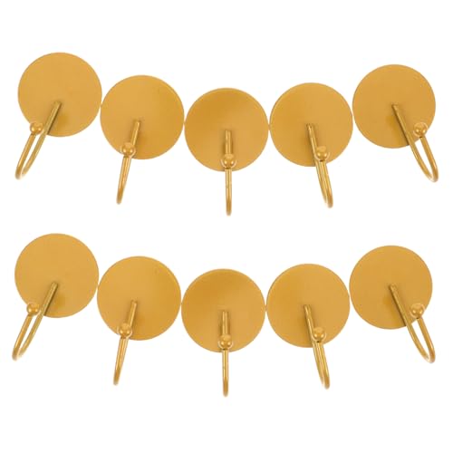 LABRIMP 10 Stück Rundhaken Selbstklebend Stark Tragfähig Metallhaken für Bad Küche Fliesen Geeignet zur Organisation von Handtüchern Utensilien und Bademänteln LABRIMP 10 Stück Rundhaken Selbstklebend Stark Tragfähig Metallhaken für Bad Küche Fliesen Geeignet zur Organisation von Handtüchern Utensilien und Bademänteln von LABRIMP