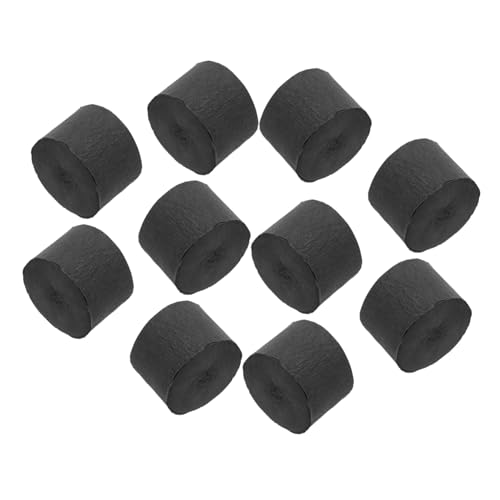 LABRIMP 10 Stück Teiliges Crepe Papier Deko Bänder Schwarz Vielseitig Einsetzbare Party Streamer für Geburtstagsfeiern und Hochzeiten Installieren Eleganter Look Raumdekoration LABRIMP 10 Stück Teiliges Crepe Papier Deko Bänder Schwarz Vielseitig Einsetzbare Party Streamer für Geburtstagsfeiern und Hochzeiten Installieren Eleganter Look Raumdekoration von LABRIMP