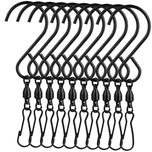 LABRIMP 10 Stück Teiliges Drehbarer Edelstahl Aufhänger Schwenkbar Sicherer Haken für Windspiele Blumentöpfe Windglocken Vogelhäuschen Stabile Aufhängung für Garten und Terrasse LABRIMP 10 Stück Teiliges Drehbarer Edelstahl Aufhänger Schwenkbar Sicherer Haken für Windspiele Blumentöpfe Windglocken Vogelhäuschen Stabile Aufhängung für Garten und Terrasse von LABRIMP