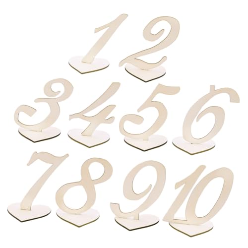 LABRIMP 10 Stück Teiliges Holz Tischnummern mit Herzform Halter für Hochzeiten Geburtstagsfeiern und Veranstaltungen Wiederverwendbare Platzkarten zur Tischdekoration LABRIMP 10 Stück Teiliges Holz Tischnummern mit Herzform Halter für Hochzeiten Geburtstagsfeiern und Veranstaltungen Wiederverwendbare Platzkarten zur Tischdekoration von LABRIMP