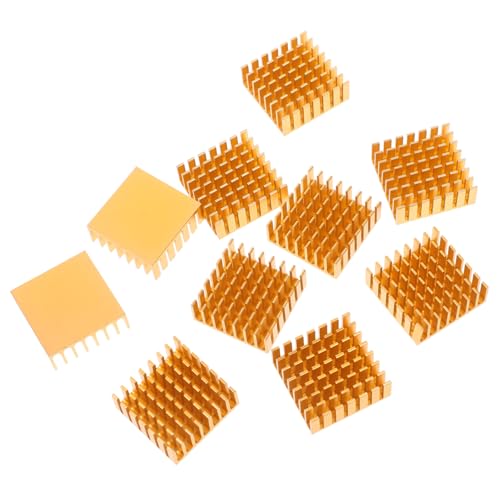 LABRIMP 10 Stück Teiliges Kühlkörper aus Aluminium für Elektronische Chips zur Wärmeableitung von Cpus Gpus und LED Komponenten LABRIMP 10 Stück Teiliges Kühlkörper aus Aluminium für Elektronische Chips zur Wärmeableitung von Cpus Gpus und LED Komponenten von LABRIMP