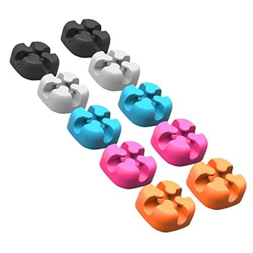 LABRIMP 10 Stück Teiliges Selbstklebender Kabelclips aus Flexiblem Silikon Bunte Desktop Kabelhalter zur Ordentlichen Fixierung von USB Daten und Netzwerkkabeln Kabelmanagement für Büro LABRIMP 10 Stück Teiliges Selbstklebender Kabelclips aus Flexiblem Silikon Bunte Desktop Kabelhalter zur Ordentlichen Fixierung von USB Daten und Netzwerkkabeln Kabelmanagement für Büro von LABRIMP