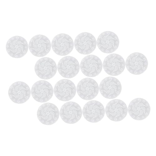 LABRIMP 100 Stück Dampfgarer Backpapier Antihaft Pergament für Mikrowelle Heißluftfritteuse und Ofen Wasser und Ölbeständig für Dampfgerichte von LABRIMP