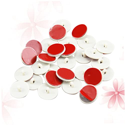 LABRIMP 100 Stück Hängende Flaggenstangen Zubehör Mini Klebe Disc Deckenhaken Selbstklebende Starke Viskosität für Poster Kleine Fahnen und Dekorationen von LABRIMP