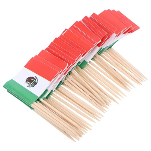 LABRIMP 100 Stück Mexikanische Flaggen Zahnstocher Dekorative Cocktail Picks für Obst Desserts und Feiern für Hochzeiten Partys und Buffets LABRIMP 100 Stück Mexikanische Flaggen Zahnstocher Dekorative Cocktail Picks für Obst Desserts und Feiern für Hochzeiten Partys und Buffets von LABRIMP