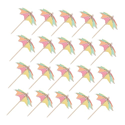 LABRIMP 100 Stück Partyregenschirme Dekoration für Cocktails Cupcakes und Essbare Getränke Topper für Sommerfeiern von LABRIMP