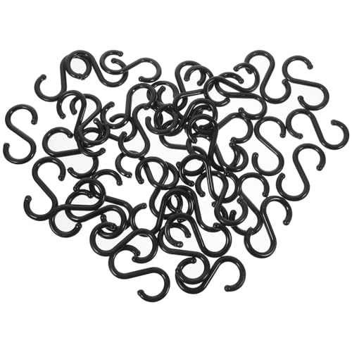 LABRIMP 100 Stück S Förmige Haken aus Kunststoff Schwarz Multifunktionale Hänger für Handtücher Küchenutensilien und und Langlebig LABRIMP 100 Stück S Förmige Haken aus Kunststoff Schwarz Multifunktionale Hänger für Handtücher Küchenutensilien und und Langlebig von LABRIMP