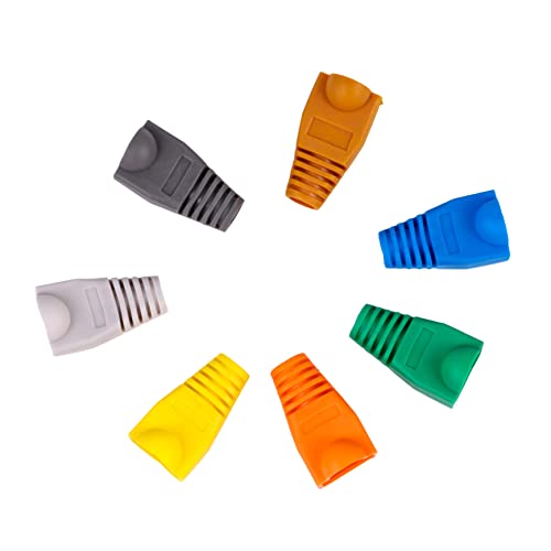 LABRIMP 100Stücke Ethernet Kabel Boots Abdeckungen Kunststoff Schutz für Netzwerkstecker Farblich Gemischt zur Vermeidung von Kabelbruch für Einfache Identifikation LABRIMP 100Stücke Ethernet Kabel Boots Abdeckungen Kunststoff Schutz für Netzwerkstecker Farblich Gemischt zur Vermeidung von Kabelbruch für Einfache Identifikation von LABRIMP