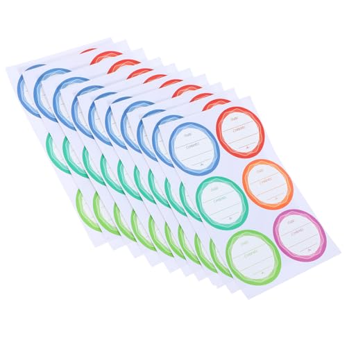 LABRIMP 10Blätter Wasserfeste Selbstklebende Etiketten für Einmachgläser und Flaschen Beschreibbare Aufkleber für Lebensmittel Öl und Vielseitig Einsetzbar für Küche LABRIMP 10Blätter Wasserfeste Selbstklebende Etiketten für Einmachgläser und Flaschen Beschreibbare Aufkleber für Lebensmittel Öl und Vielseitig Einsetzbar für Küche von LABRIMP