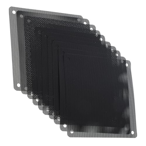 LABRIMP 10Stücke Lüfterstaubfilter Schutzgitter für Computergehäuse Langlebige Mesh Abdeckungen Kompatibel mit Verschiedenen Gehäuse Setups Schutz für Hardware von LABRIMP