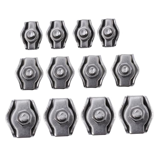 LABRIMP 12 Stück Drahtseil Clips Praktische Einzelklemmen für Kabel und Seilverbindungen Korrosionsbeständig und Leicht zu Installieren für Schiffe und LABRIMP 12 Stück Drahtseil Clips Praktische Einzelklemmen für Kabel und Seilverbindungen Korrosionsbeständig und Leicht zu Installieren für Schiffe und von LABRIMP
