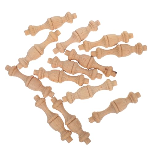LABRIMP 12 Stück Teiliges Holzsäulen Möbel Holzknöpfe Römisches Design DIY Möbelverzierungen mit Glatter Oberfläche Dekorative Säulen für Schränke und Wohnraumgestaltung LABRIMP 12 Stück Teiliges Holzsäulen Möbel Holzknöpfe Römisches Design DIY Möbelverzierungen mit Glatter Oberfläche Dekorative Säulen für Schränke und Wohnraumgestaltung von LABRIMP