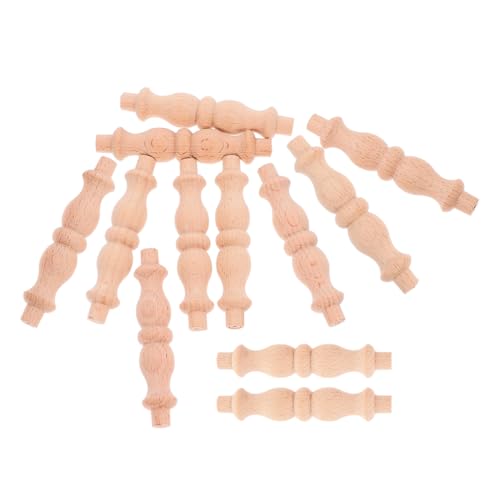LABRIMP 12 Stück Unlackierte Baluster für Möbelreparatur und DIY Holzbearbeitung Dekorative Holzsäulen für Weinregale und Innendekoration LABRIMP 12 Stück Unlackierte Baluster für Möbelreparatur und DIY Holzbearbeitung Dekorative Holzsäulen für Weinregale und Innendekoration von LABRIMP