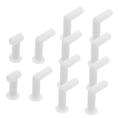 LABRIMP Handlaufverbinder Für Supermarktregale 12-teilig Kunststoff-geländeradapter Einfach Zu Installierende Hardware Für Warenregale von LABRIMP
