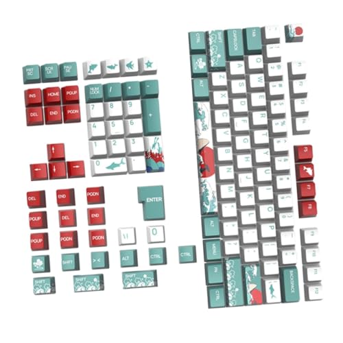 LABRIMP 129 Stück Teiliges Korallenmeer Keycap für Mechanische Gaming Tastaturen Hochwertige Tastenkappen im Xda Höhenformat Langlebig und Benutzerfreundlich für Einzigartiges von LABRIMP