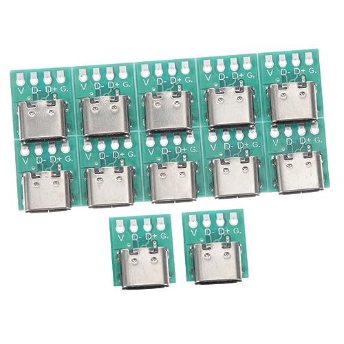 LABRIMP 12Stücke USB C Board Teiliges mit PCB für Datenübertragung DIY Design Kompatibel mit Verschiedenen Geräten für Wohnungen Einfache von LABRIMP