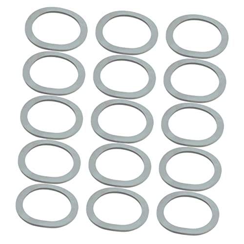 LABRIMP 15 Stück Teiliges Silikondichtungsring für Hochtemperaturbeständig zu Installieren Kompatibel mit Effektive Abdichtung Leicht zu Reinigen von LABRIMP
