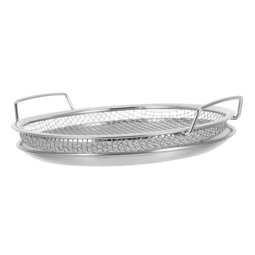 LABRIMP 1Satz Frittierkorb mit Abtropfsieb Küchensieb für Gesundes Langlebiges Effiziente Ölabscheidung zum Braten und Dämpfen Einfache von LABRIMP
