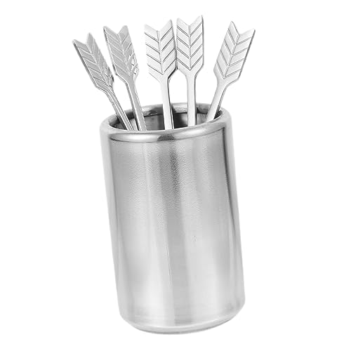 LABRIMP 1Satz Obstgabel mit Aufbewahrungsbehälter Teiliges Wiederverwendbare Cocktail Spieße für Snacks und Getränke für Partys und Buffets von LABRIMP