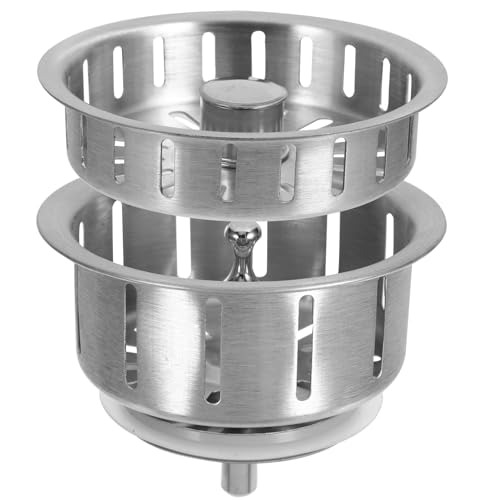 LABRIMP 1Satz Spülbeckenfilter Abflussstopfen für Waschbecken mit Deckel Küchenspüle Siebstopper Effektives Abtropfsieb für Sauberes Wasser und Einfache von LABRIMP