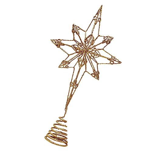 LABRIMP 1stück Xmas Achtspitziger Stern Baumspitze Weihnachtsbaum Dekoration Treetop Mit Goldener Oberfläche Für Festliche Anlässe Und Weihnachtsfeiern LABRIMP 1stück Xmas Achtspitziger Stern Baumspitze Weihnachtsbaum Dekoration Treetop Mit Goldener Oberfläche Für Festliche Anlässe Und Weihnachtsfeiern von LABRIMP
