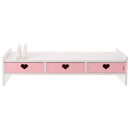 LABRIMP 1Stück Computer Monitor Stand Riser mit Höhenverstellbar und Platzsparend für Schreibtisch Home Office und Studenten Rosa Weiß Stabil und Langlebig LABRIMP 1Stück Computer Monitor Stand Riser mit Höhenverstellbar und Platzsparend für Schreibtisch Home Office und Studenten Rosa Weiß Stabil und Langlebig von LABRIMP
