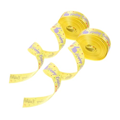 LABRIMP 2 STK. Geschenkband Ostern Geschenkverpackung Schleifenband mit Hasen und Eier Breit Dekoratives Bastelband für Frühling und Festtagsdeko LABRIMP 2 STK. Geschenkband Ostern Geschenkverpackung Schleifenband mit Hasen und Eier Breit Dekoratives Bastelband für Frühling und Festtagsdeko von LABRIMP