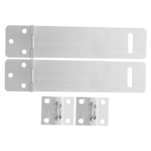 LABRIMP 2 Sätze Hasp Riegel für Türen und Schränke Robuste Sicherheitsverriegelung Schnell und Installieren für und Außenbereiche Platzsparend und Verstärkt die von LABRIMP