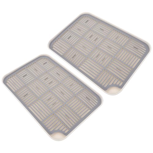 LABRIMP 2 Stück Abtropfplatte für Küchenutensilien Praktische Abnehmbare Abtropfmatte Weiß für Tee Obst und Desserts Doppelschicht Design Einfach zu Reinigen LABRIMP 2 Stück Abtropfplatte für Küchenutensilien Praktische Abnehmbare Abtropfmatte Weiß für Tee Obst und Desserts Doppelschicht Design Einfach zu Reinigen von LABRIMP
