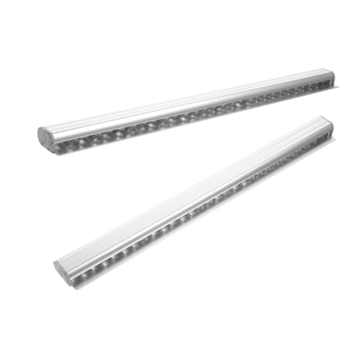 LABRIMP 2 Stück Aluminiumlegierung Bestellhalter Wandmontage Bonhalter ohne Bohren mit Kunststoffabdeckung und Schrauben für Restaurants Küchenbackoffice von LABRIMP