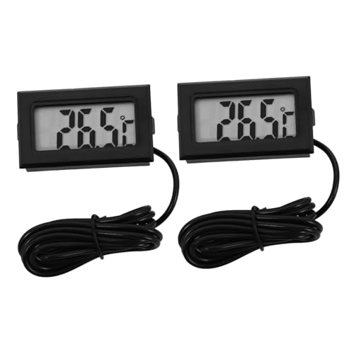 LABRIMP 2 Stück Digitales Thermometer für Innenräume Präzisionsmessgerät für Temperaturanzeige für Aquarien und Kühlschränke Schwarz LABRIMP 2 Stück Digitales Thermometer für Innenräume Präzisionsmessgerät für Temperaturanzeige für Aquarien und Kühlschränke Schwarz von LABRIMP