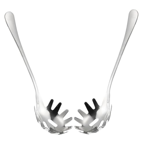 LABRIMP 2 Stück Edelstahl Nudellöffel mit Zähnen Teiliges Langlebiger Pasta und Spaghetti Server Multifunktional für Abgießen und Servieren Leicht zu Reinigen für Vielseitigen LABRIMP 2 Stück Edelstahl Nudellöffel mit Zähnen Teiliges Langlebiger Pasta und Spaghetti Server Multifunktional für Abgießen und Servieren Leicht zu Reinigen für Vielseitigen von LABRIMP
