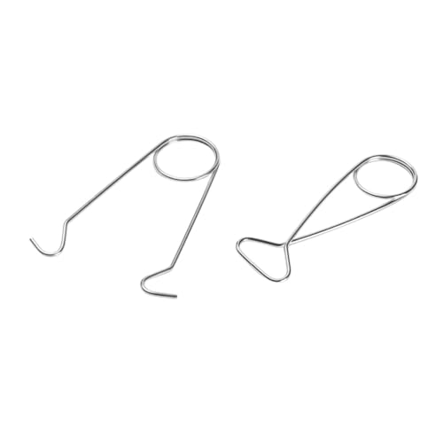 LABRIMP 2 Stück Edelstahl Wasserflaschenhaken Fischform Flaschenhalter Camping Zubehör Praktisch Langlebig für Outdoor Kochen Angeln von LABRIMP