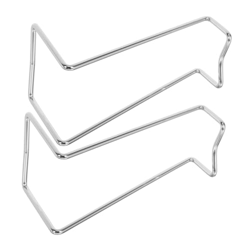 LABRIMP 2 Stück Edelstahl Weinflaschenhalter Robustes Weinregal für Innen Außen Vielseitig Einsetzbar Sicherer Stand Modernes Design Silberfarben von LABRIMP