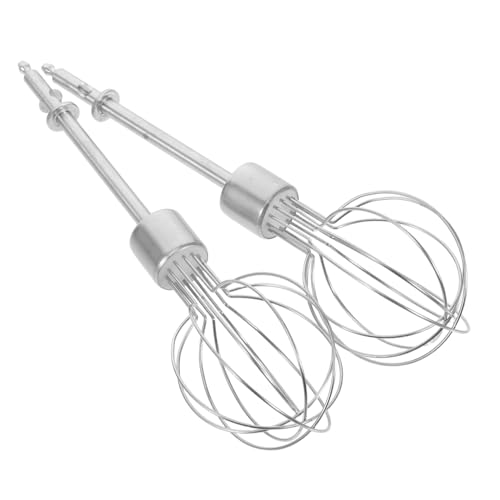 LABRIMP 2 Stück Edelstahl eierquirl Aufsatz für Mini handmixer Vielseitiger Rührstab zum Schlagen von Eiern Sahne und Teig Handlich Langlebig für Küche und Outdoor Wiederverwendbar von LABRIMP