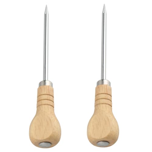 LABRIMP 2 Stück Eispickel mit Holzgriff Robuste Eiszange zum Einfachen Zerkleinern von Eiswürfeln für Kühlschrank und Eismaschine Ergonomisches Design für Müheloses Arbeiten LABRIMP 2 Stück Eispickel mit Holzgriff Robuste Eiszange zum Einfachen Zerkleinern von Eiswürfeln für Kühlschrank und Eismaschine Ergonomisches Design für Müheloses Arbeiten von LABRIMP
