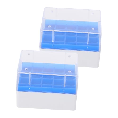 LABRIMP 2 Stück Gefrierbox aus PP Kunststoff mit Fächern Kryogene Vial Aufbewahrungsbox für Laborproben Temperaturstabil für Forschungseinrichtungen, Krankenhäuser und wissenschaftliche LABRIMP 2 Stück Gefrierbox aus PP Kunststoff mit Fächern Kryogene Vial Aufbewahrungsbox für Laborproben Temperaturstabil für Forschungseinrichtungen, Krankenhäuser und wissenschaftliche von LABRIMP