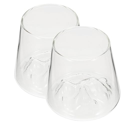 LABRIMP 2 Stück Glasbecher Fuji Berg Design Hitzebeständig Bpa Frei für Kaffee Saft Milch und Kalte Getränke Mikrowellengeeignet für Zuhause Büro und Schule LABRIMP 2 Stück Glasbecher Fuji Berg Design Hitzebeständig Bpa Frei für Kaffee Saft Milch und Kalte Getränke Mikrowellengeeignet für Zuhause Büro und Schule von LABRIMP