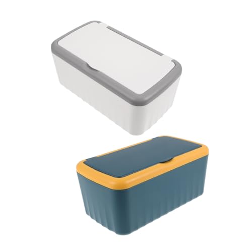 LABRIMP 2 Stück Große Moderne Kunststoff Tissuebox mit Staubdichtem Deckel Vielseitig für Feuchttücher Masken und Servietten Sichere Glatte Kanten Passend für Standardgrößen für Zuhause LABRIMP 2 Stück Große Moderne Kunststoff Tissuebox mit Staubdichtem Deckel Vielseitig für Feuchttücher Masken und Servietten Sichere Glatte Kanten Passend für Standardgrößen für Zuhause von LABRIMP