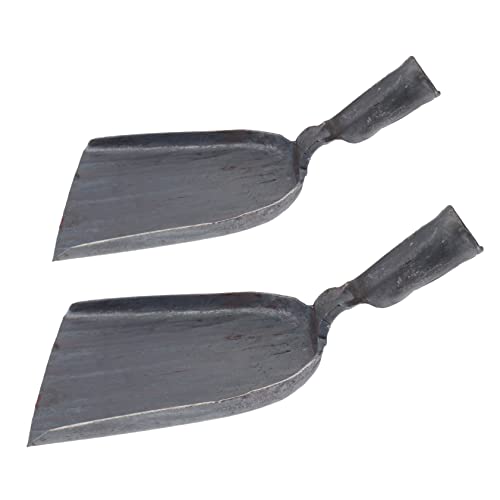LABRIMP 2 Stück Handschaufeln aus Teiliges Robuste Handgeschmiedete Kohlenschaufeln für BBQ und Kamin Langlebig Tragbar zum Entfernen von und LABRIMP 2 Stück Handschaufeln aus Teiliges Robuste Handgeschmiedete Kohlenschaufeln für BBQ und Kamin Langlebig Tragbar zum Entfernen von und von LABRIMP