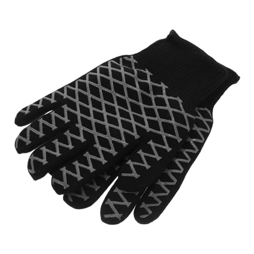 LABRIMP 2 Stück Hitzebeständige Silikon ofenhandschuhe Rutschfester Oberfläche Hitzeschützende Grillhandschuhe für Männer und Frauen Vielseitig für Kochen Backen und Barbecue Geeignet von LABRIMP