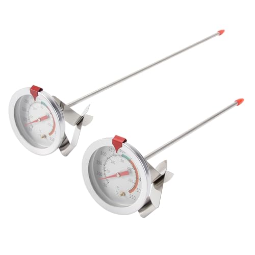 LABRIMP 2 Stück Hochtemperatur Widerstandsthermometer mit Clip für Fritteuse Grill und Backofen Präzise Messung für und Speisentemperaturkontrolle LABRIMP 2 Stück Hochtemperatur Widerstandsthermometer mit Clip für Fritteuse Grill und Backofen Präzise Messung für und Speisentemperaturkontrolle von LABRIMP