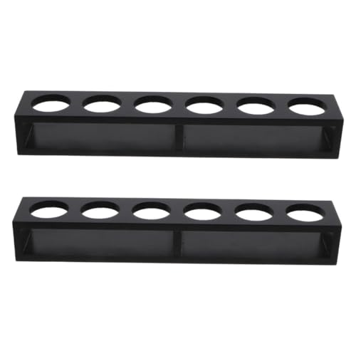 LABRIMP 2 Stück Holz Tray mit Fächern für Whiskey Cocktails Kompakt und Tragbar für Bar Restaurant und Partys Langlebig und Leicht zu Reinigen von LABRIMP