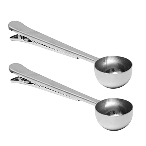 LABRIMP 2 Stück Kaffeelöffel mit Clip zur Messung von Kaffeepulver und Milch Präziser Messlöffel für Portionen für Teeliebhaber LABRIMP 2 Stück Kaffeelöffel mit Clip zur Messung von Kaffeepulver und Milch Präziser Messlöffel für Portionen für Teeliebhaber von LABRIMP