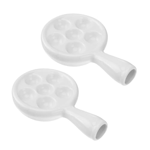 LABRIMP 2 Stück Keramische Escargot Grillplatte mit Griff Eßbare Schneckenpfanne Hochwertige Backform für Meeresfrüchte zum Servieren von Schnecken und Anderen Köstlichkeiten LABRIMP 2 Stück Keramische Escargot Grillplatte mit Griff Eßbare Schneckenpfanne Hochwertige Backform für Meeresfrüchte zum Servieren von Schnecken und Anderen Köstlichkeiten von LABRIMP