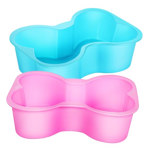 LABRIMP 2Stücke Silikon Kuchenform Knochenform für Hundekuchen Backform für Hundegeburtstag Leckerli und Hundekekse LABRIMP 2Stücke Silikon Kuchenform Knochenform für Hundekuchen Backform für Hundegeburtstag Leckerli und Hundekekse von LABRIMP