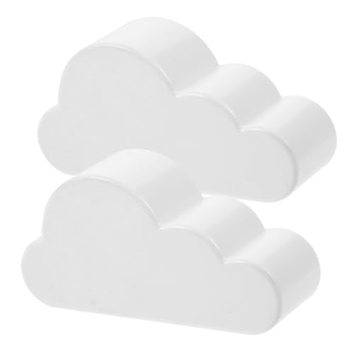 LABRIMP 2 Stück Magnetische Schlüsselhalter Wolkenform Wandmontierte Schlüsselablage für Schlüssel Brillen und Kreatives Design ohne Bohren für Küche Wohnzimmer und Schlafzimmer von LABRIMP
