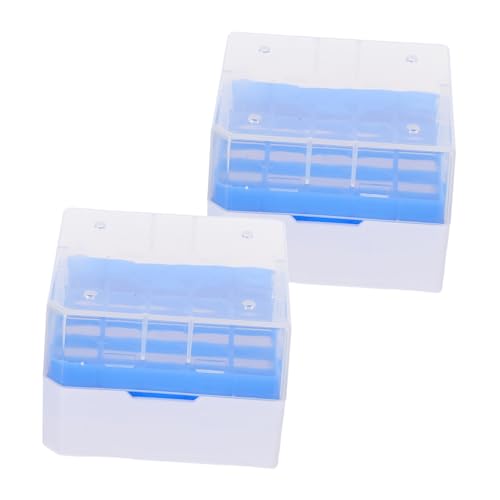 LABRIMP 2 Stück Mikroröhrchen Aufbewahrungsbox aus PP Kunststoff mit Fächern Gefrierbeständiger Labor Kryobox Organizer für Probenlagerung Transparent und Stapelbar LABRIMP 2 Stück Mikroröhrchen Aufbewahrungsbox aus PP Kunststoff mit Fächern Gefrierbeständiger Labor Kryobox Organizer für Probenlagerung Transparent und Stapelbar von LABRIMP