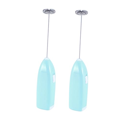 LABRIMP 2 Stück Milchanschläge Handgehaltenes Ei Mini Milchschäumer Tee-mixer Handmixer Blau LABRIMP 2 Stück Milchanschläge Handgehaltenes Ei Mini Milchschäumer Tee-mixer Handmixer Blau von LABRIMP