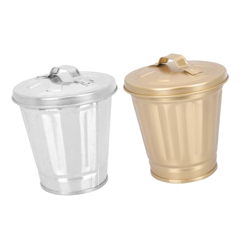 LABRIMP 2 Stück Mini Abfalleimer aus Tischmülleimer mit Deckel für Büro Schlafzimmer und Küche Platzsparend und Dekorativ für Schreibtischorganisation Farben Zufällig LABRIMP 2 Stück Mini Abfalleimer aus Tischmülleimer mit Deckel für Büro Schlafzimmer und Küche Platzsparend und Dekorativ für Schreibtischorganisation Farben Zufällig von LABRIMP